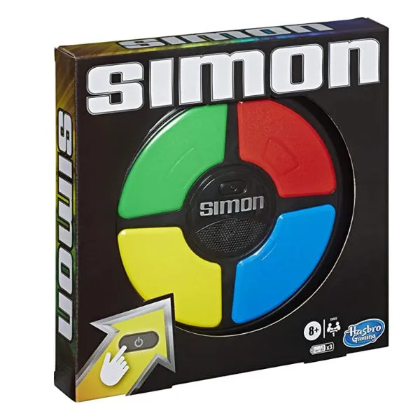 Hasbro Gaming Simon Handheld Electronic Memory Game With Lights and Sounds for Kids Ages 8 and Up