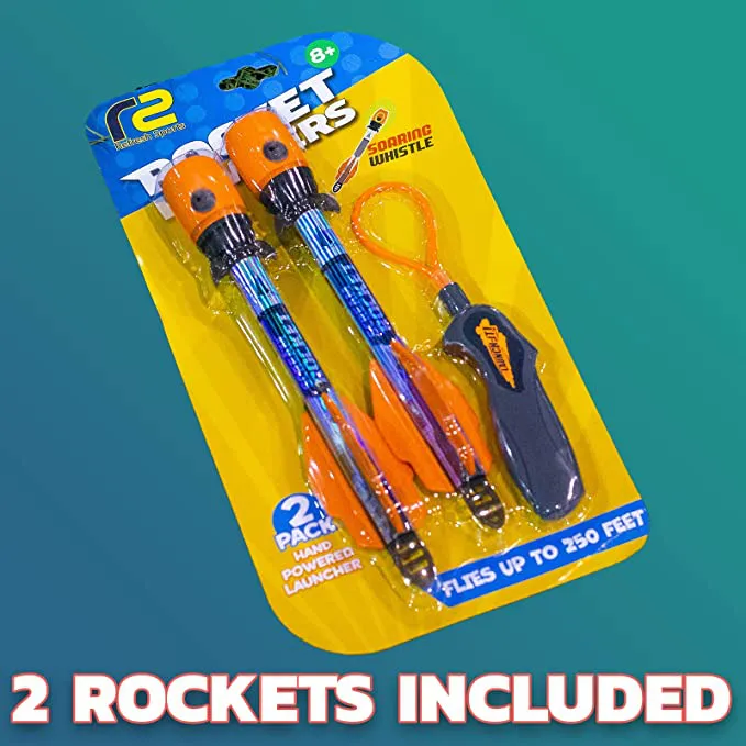 Toy Rocket Launcher for Kids: Best Outdoor Toys Slingshot Rockets Launchers Air Foam Rockets Games for Boys & Girls All Ages. Party Favors Easter Basket Stuffers & Great Gifts for Ages 8 9 10 11 & Up - Image 3