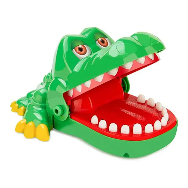 iShyan Crocodile Teeth Toys Game for Kids, Crocodile Biting Finger Dentist Games Funny Alligator Teeth Game