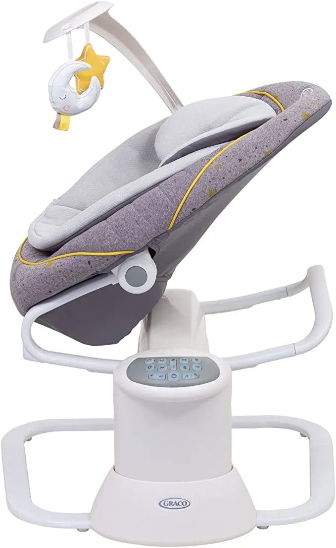 Graco All Ways Soother 2-in-1 Baby Swing and Portable Rocker (Birth to 9 Months Approx, 0-9kg), with Vibration and Adjustable Swing Speed, Stargazer - Image 5