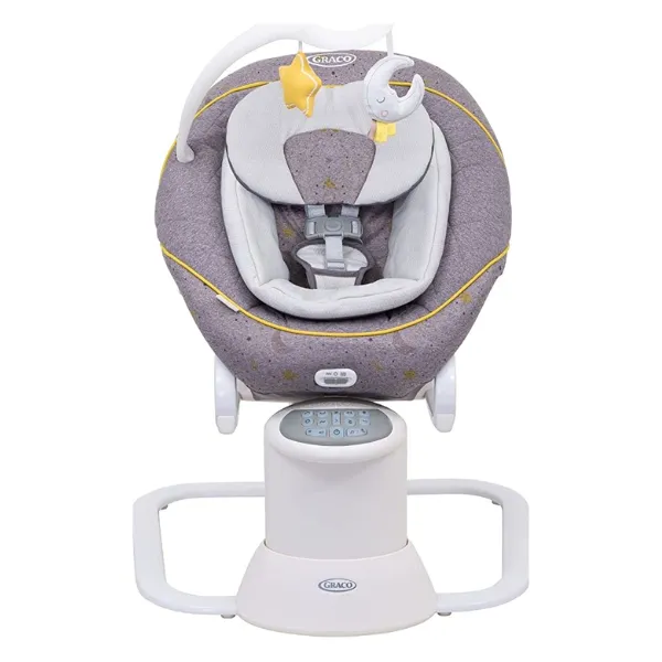 Graco All Ways Soother 2-in-1 Baby Swing and Portable Rocker (Birth to 9 Months Approx, 0-9kg), with Vibration and Adjustable Swing Speed, Stargazer