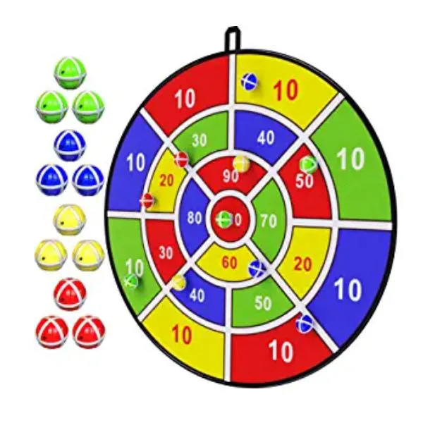 29" Large Dart Board for Kids, BooTaa Kids Dart Board with 12 Sticky Balls, Boys Toys, Indoor/ Sport Outdoor Fun Party Play Game Toys, Birthday Gifts for 3 4 5 6 7 8 9 10 11 12 Year Old Boys Girls