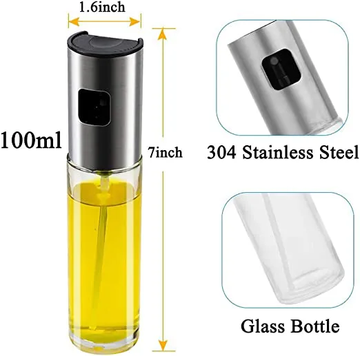 Oil Sprayer Mister for Cooking Olive Oil Spritzer for Air Fryer Vinegar Vegetable Oil Dispenser Portable Mini Kitchen Gadgets for Baking,Salad,Grilling,BBQ,Roasting - Image 3