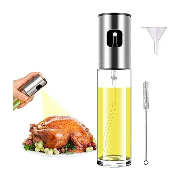 Oil Sprayer Mister for Cooking Olive Oil Spritzer for Air Fryer Vinegar Vegetable Oil Dispenser Portable Mini Kitchen Gadgets for Baking,Salad,Grilling,BBQ,Roasting