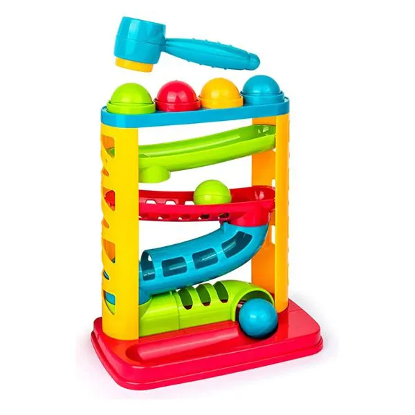 Durable Pound A Ball Toys for Toddler, Stacking, Learning, Active, Early Developmental Hammer Montessori Toys, Fun Gifts for Boy & Girl - STEM Educational Toy - Great Birthday Gift Ages 1 2 3