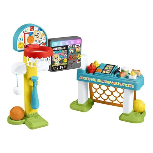Fisher-Price Laugh & Learn Sports Baby Activity Center, Basketball Soccer and Baseball Toys?, Smart Stages Learning