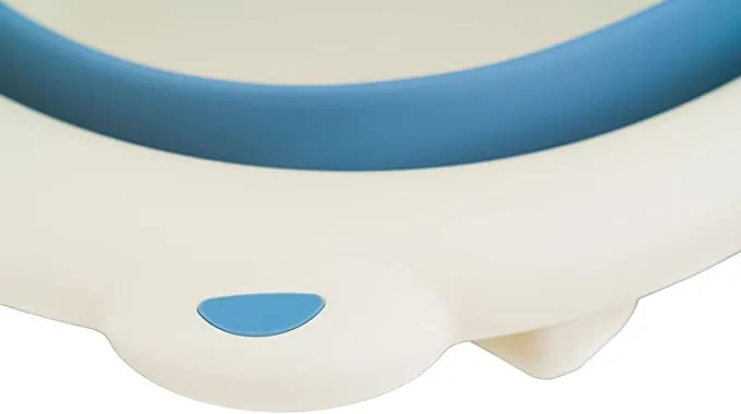 HKT Curvaso Blue Baby Bath TUB Toddler Infant Kid Newborn Safe Portable Collapsible Foldable Folding Large Travel Basin Swimming Pool & 3 Bath TIME Ducks Included - Image 4